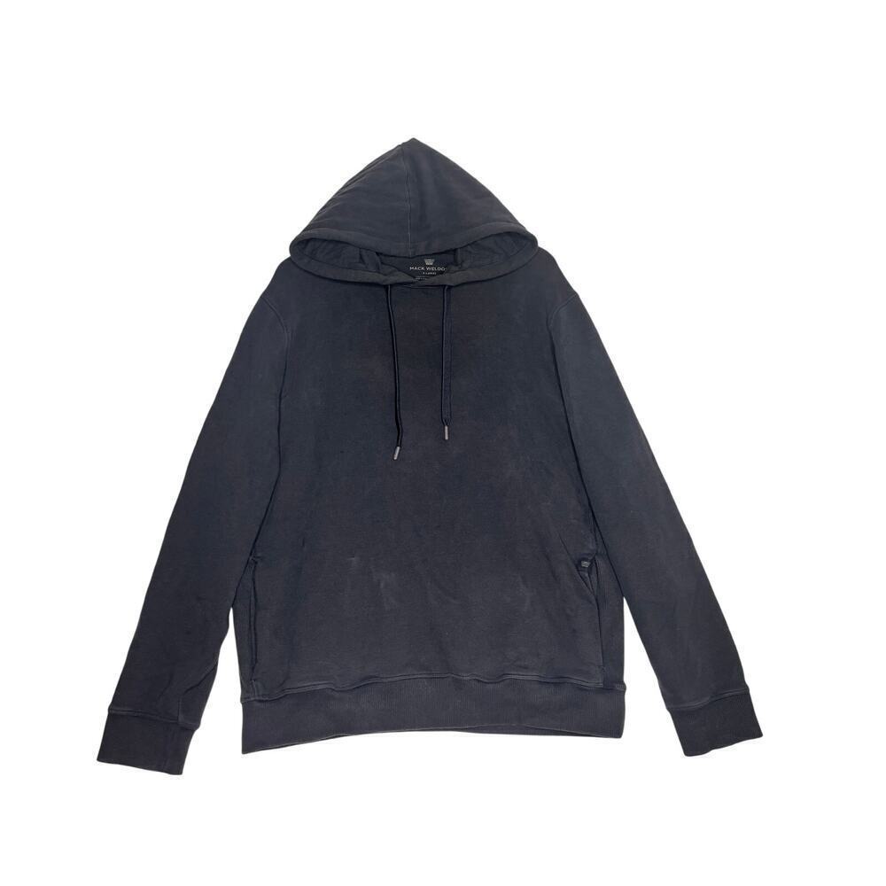 ACE Pullover Hooded French Terry Sweatshirt Navy Blue sz XL Lounge Preppy Basic - Picture 2 of 12
